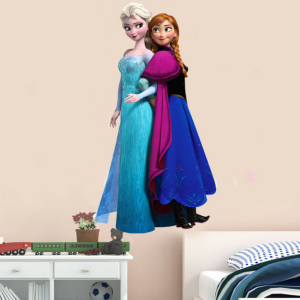Velika stenska nalepka Ledeno kraljestvo Elsa in Ana