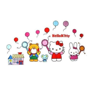 Stenska nalepka Hello Kitty in prijatelji
