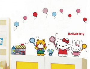 Stenska nalepka Hello Kitty in prijatelji