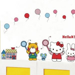 Stenska nalepka Hello Kitty in prijatelji