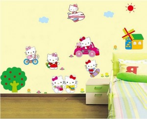 Velika stenska nalepka Hello Kitty
