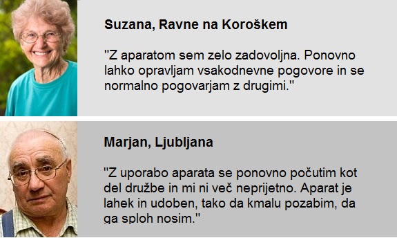 Izjave zadovoljnih uporabnikov
