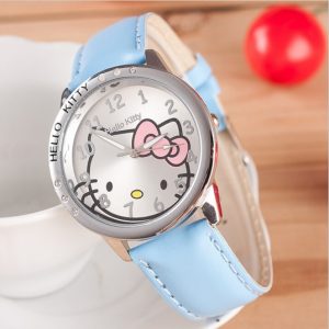 Dekliška ročna ura Hello Kitty svetlo modra